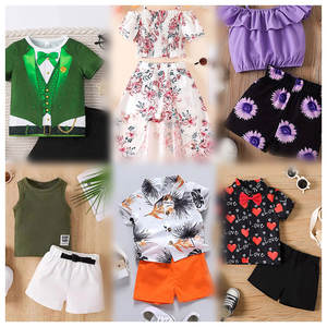 New Design Track Suit Children <b>Clothes</b> 2pcs Girls Dress Linen children <b>Clothes</b> Factory Wholesale Kids Clothing <b>Bundle</b> Clothing - Product Image 4