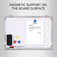 Tableau blanc magnétique épaissi de 20x30cm pour la formation au bureau et à la maison et les autocollants muraux de tableau noir pour enfants