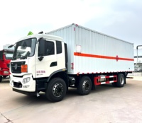 Camión de Transporte de Explosivos, Equipo de Voladura, Carga Útil de 18t, Entrega de Materiales Peligrosos con Alarma de Humo y Plataforma Elevadora Hidráulica