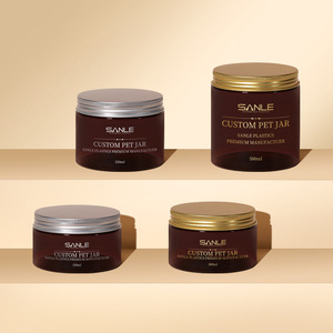Pot personnalisé Sanle pour animaux de compagnie 250ml 300ml 350ml 500ml – Contenant de stockage pour crème et lotion - Product Image 1