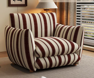 <span class=keywords><strong>Fauteuil</strong></span> individuel en bois de style français d'inspiration <span class=keywords><strong>vintage</strong></span> pour salon, chambre, bureau ou chaise longue confortable - Product Image 5