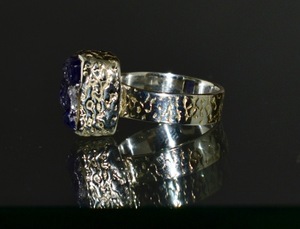 Anillo de Tanzanita en Bruto de Alta Calidad al por Mayor, Anillos de Diseño para Mujer, Anillo Ajustable de Cocodrilo de Moda, Anillo de Plata Moderno - Product Image 2