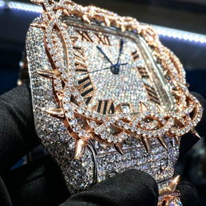 Dropshipping Luxury Irregular Case Moissanite <b>Watch</b> VVS Automatic Moissanite <b>Mechanical</b> <b>Watch</b> Unisex Fashion Timepiece - Product Image 1