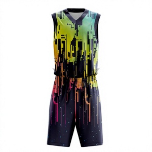 Conjunto de Camiseta de Baloncesto Sublimada Personalizada, Camiseta sin Mangas con Estampado Degradado, Número 10 y Diseño de Nombre en la Espalda, para Adultos - Product Image 2