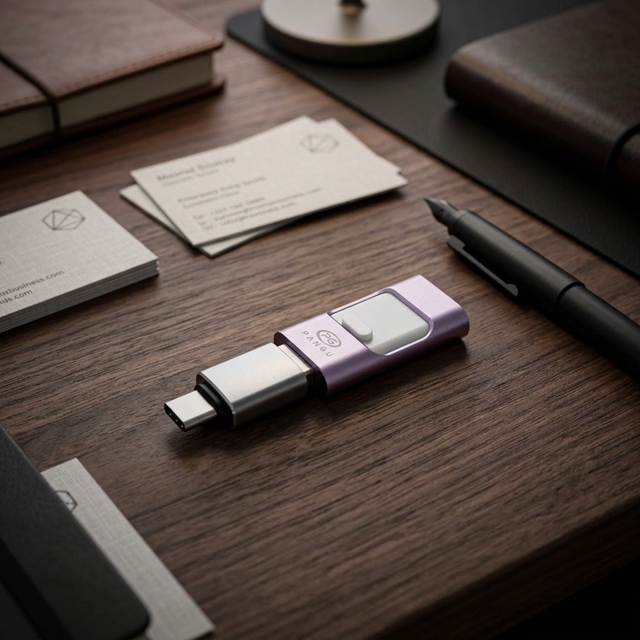 High Speed Otg Type-c Swivel Usb 3.0 Flash Drive Customized logo Portable 2 in 1 Metal Usb Flash Memory Stick Pen Drive