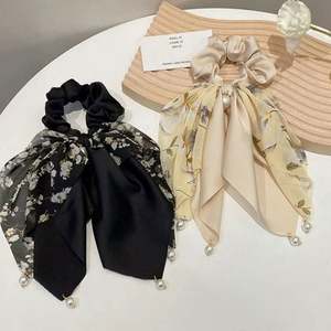 Coleta Streamer Variedad de colores Tela Banda para el cabello Headwear Cuerda para el cabello Apariencia de moda Serpentinas Arco Cabeza Cuerda Anillo para el cabello - Product Image 3