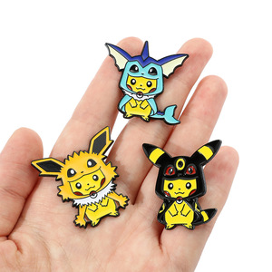 Broche en émail <span class=keywords><strong>Pikachu</strong></span> de la série Pokémon en gros, épinglette en alliage métallique, badges de dessin animé, décorations pour vestes et sacs à dos, cadeau souvenir pour fans - Product Image 5