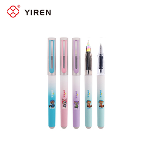 Penna Stilografica Cancellabile YIREN con Punta in Acciaio Inox 0.38mm, Design Kawaii a Forma di Animale, Colori Vivaci - Product Image 1