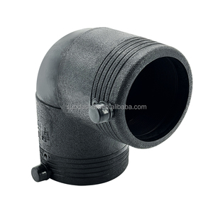 ท่อคอมโพสิต HDPE แบบลวดตาข่ายเหล็กข้อศอก90องศาสีดำทำจากเหล็ก - Product Image 1
