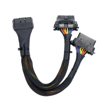 Cable Adaptador de Diagnóstico OBDII J1962, Divisor en Y, Conector OBD2 de 16 Pines Macho a Conector Hembra Hyundai y Hembra Toyota