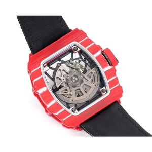 Montre mécanique automatique en forme de barre, ultra-fine et ultra-légère, en fibre de carbone, avec tourbillon, pour homme, pour le sport et les affaires - Product Image 4