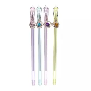 Crown Jewel ปากกาเขียนได้อย่างคล่องแคล่ว,ปากกาลูกลื่นเครื่องเขียนน่ารักยอดนิยมใน Instagram