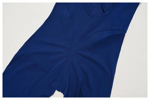 Combinaison de yoga respirante et élastique à logo personnalisé, coupe ajustée, effet push-up, bretelles croisées côtelées, une pièce - Product Image 5