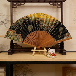 Ventiladores Mini Portátiles de Alta Calidad al por Mayor, Ventilador de Mano Plegable de Bambú con Logotipo Personalizado para Actividades Promocionales - Product Image 5