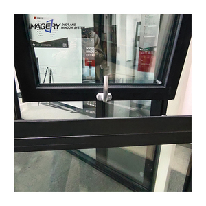 Finestra a Battente Verticale in Alluminio dal Design Moderno, con Vetro Temperato a Taglio Termico per Case - Product Image 2