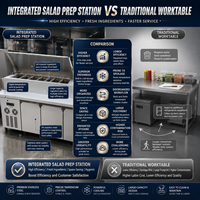 Comptoir réfrigéré pour la préparation de pizzas avec structure robuste pour une utilisation professionnelle en cuisine commerciale et pour pizzeria à fort volume de production