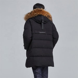 Piumino invernale caldo e spesso <span class=keywords><strong>con</strong></span> giacca a bolle da <span class=keywords><strong>uomo</strong></span> <span class=keywords><strong>con</strong></span> collo in <span class=keywords><strong>pelliccia</strong></span> - Product Image 2