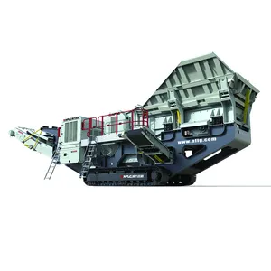 Crushing Polystyrene Open Pit 90-180tph Mobile Jaw Crusher For Building Material
