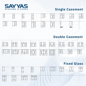 <span class=keywords><strong>Ventanas</strong></span> Abatibles Modernas <span class=keywords><strong>de</strong></span> Aluminio para Balcón <span class=keywords><strong>de</strong></span> Apartamento SAYYAS GR75-IWS (Sin Paneles Abatibles) con Malla <span class=keywords><strong>de</strong></span> Acero Inoxidable - Product Image 2