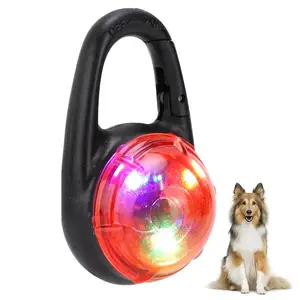 Clip per luce notturna per cani impermeabile Pet lampeggiante LED luce per collare per cani luce per imbracatura da passeggio notturna/sicurezza al guinzaglio