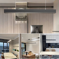 Luminaire suspendu en bande longue de 120 cm 150 cm, lumière linéaire LED anti-éblouissement, aluminium nid d'abeilles, éclairage commercial et domestique, luminaire suspendu