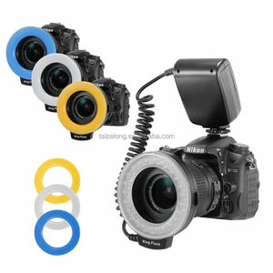 Anneau lumineux LED pour vidéo, film, lampe continue mini, appareil photo RF550D, éclairage photo LED, <span class=keywords><strong>macro</strong></span>, anneau lumineux LED, flash pour appareil photo reflex numérique rf-550 - Product Image 1