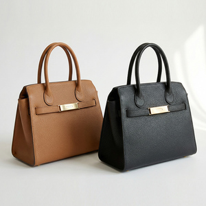 Bolso de Mano de Cuero OEM para Mujer, Bolso Tote Estructurado con Logotipo Personalizado, Bolso Elegante de Fábrica, Bolsa Personalizada Mujer, Sac Marque Femme - Product Image 5
