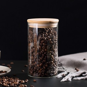 Frasco de Vidrio Borosilicato Cuadrado LK con Tapa de Bambú para Almacenar Frutas Secas y Granos en la Cocina, Transparente y Sellado - Product Image 6