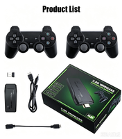 Manette de jeu rétro avec sortie 4K, manettes sans fil 2.4G, console de jeu vidéo classique