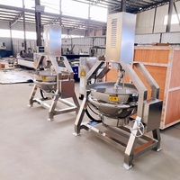 Automatische 100-600L elektrische Dampf Gas Typ Kochtopf Planetary Rühren Kochherd Mixer Bratpfanne
