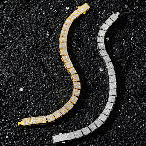 Pulsera de Cadena de Aleación con Diseño Geométrico Simple e Innovador, Estilo Hiphop, Pulseras para Hombre, Joyería de Moda al por Mayor - Product Image 1