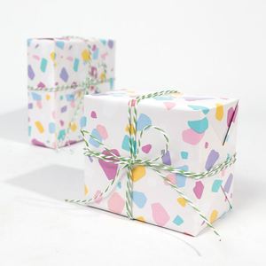 New Design Disposable Coated Silicone Kid Holiday Printed Gift <b>Wrapping</b> <b>Paper</b> 43x300cm Roll for Birthday Packaging - Product Image 1