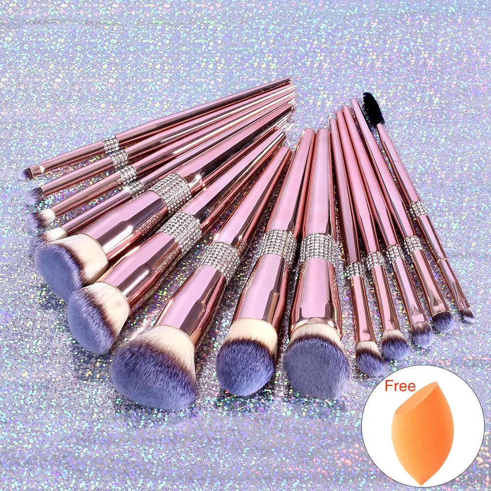 B20021 Customized Eye Makeup Brushes Synthetic Hair Kabuki Makeup Brush Set 20Pcs Hello Kitty Makeup Brush Set