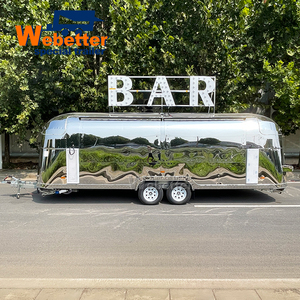 Carrito de Comida Rápida Móvil Webetter para Jugos, Cerveza, Postres, Donuts, Hot Dogs y Pizza, con Parrilla y Freidora - Product Image 4