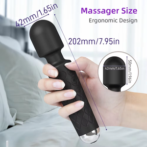Masajeador Vibrador Recargable Portátil de Mano, Potente Masajeador Personal de Silicona <span class=keywords><strong>para</strong></span> Puntos Específicos, Juguetes <span class=keywords><strong>para</strong></span> Adultos <span class=keywords><strong>para</strong></span> Mujeres y Parejas - Product Image 5