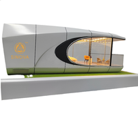 Capsule spatiale préfabriquée de luxe Sinova : Modèle de maison compacte, conteneur de cuisine pour salon, bureau à domicile, hôtel capsule