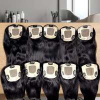 Ekstensi Rambut Manusia Remy India 100% Asli dari Kuil, Model Bergelombang, Panjang 10-30 Inci, Jahitan Mesin Double Weft, Hair Toppers Harga Terbaik, Paket Bundel