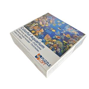 Hoogwaardig op maat gemaakt full colour papier/karton educatief wit bord puzzel kleurrijk aquarium 1000 stukjes puzzel - 27x20 - Product Image 2