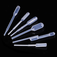 Pipettes Pasteur jetables en plastique emballées individuellement pour laboratoire