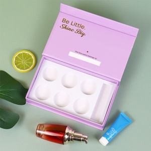 Boîte cadeau de maquillage cosmétique de crème solaire magnétique professionnelle en carton rigide de nouvelle ère artisanale personnalisée avec insert en EVA - Product Image 3