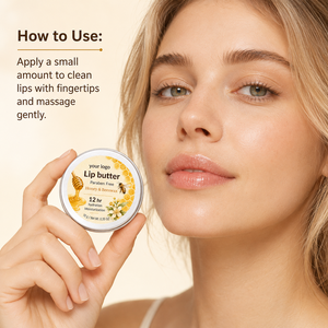 Premium Moisturizing Lip Care Buttery Texture Dry Lips Comfort Smooth Plumping For Sensitive Skin Natural Honey Lip Butter - Product Image 5