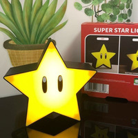 Lampe de nuit 3D géométrique MSBN, lampe de nuit LED à commande tactile activée par le son, alimentée par piles