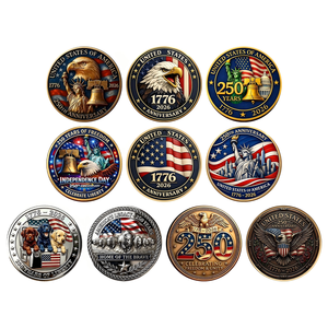 Moneda Conmemorativa E Pluribus Unum en Metal Plateado, Artesanía UV, <span class=keywords><strong>Espíritu</strong></span> de Independencia, Campana de la Libertad, Decoración Coleccionable, Recuerdo - Product Image 5