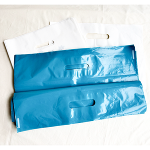 GRS LDPE Custom Printed Shopping Bags Dieut Handle Bulk Wholesale with Logo Festive Design Reusable Tote for Supermarket