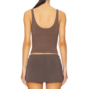Sexy Deep V Casual Running <strong>Top</strong> Women's Tight Fitting Exposed Navel Outdoor Fitness Yoga Vest - Product Image 2