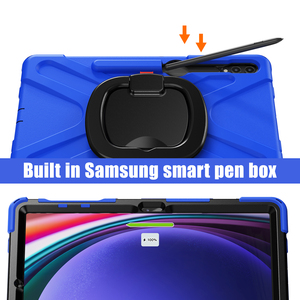 Fundas para tableta con agarre de mano de silicona para niños, fundas para <span class=keywords><strong>Samsung</strong></span> Galaxy Tab S10 FE S9 <span class=keywords><strong>S8</strong></span> S7, funda resistente con soporte de rotación 360 - Product Image 4