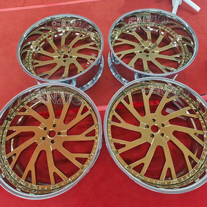 Rines cóncavos cromados dorados de 26 pulgadas forjados a medida - Product Image 6