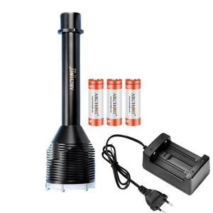 ไฟฉายดำน้ำระดับมืออาชีพ ARCHON D33 ความสว่าง 3000 ลูเมน หลอดไฟ LED สีขาว <span class=keywords><strong>CREE</strong></span> กันน้ำลึก 100 เมตร ชาร์จซ้ำได้ แบตเตอรี่ลิเธียมไอออน ตัวเรือนอะลูมิเนียม สีดำ - Product Image 1