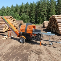 Mesin Kehutanan Pemroses Kayu Bakar Holzspalter Forstmaschinen Sgespaltautomat Wood Processor Firewood Processor Fendeuse