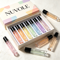 Flacon de parfum de haute qualité, couleur, 10 ml, cylindre, 15 ml, petits flacons de parfum en verre, flacons de parfum de luxe avec emballage en boîte